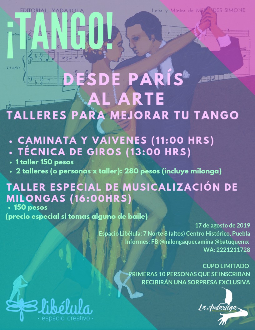 Talleres para mejorar tu tango y de musicalización