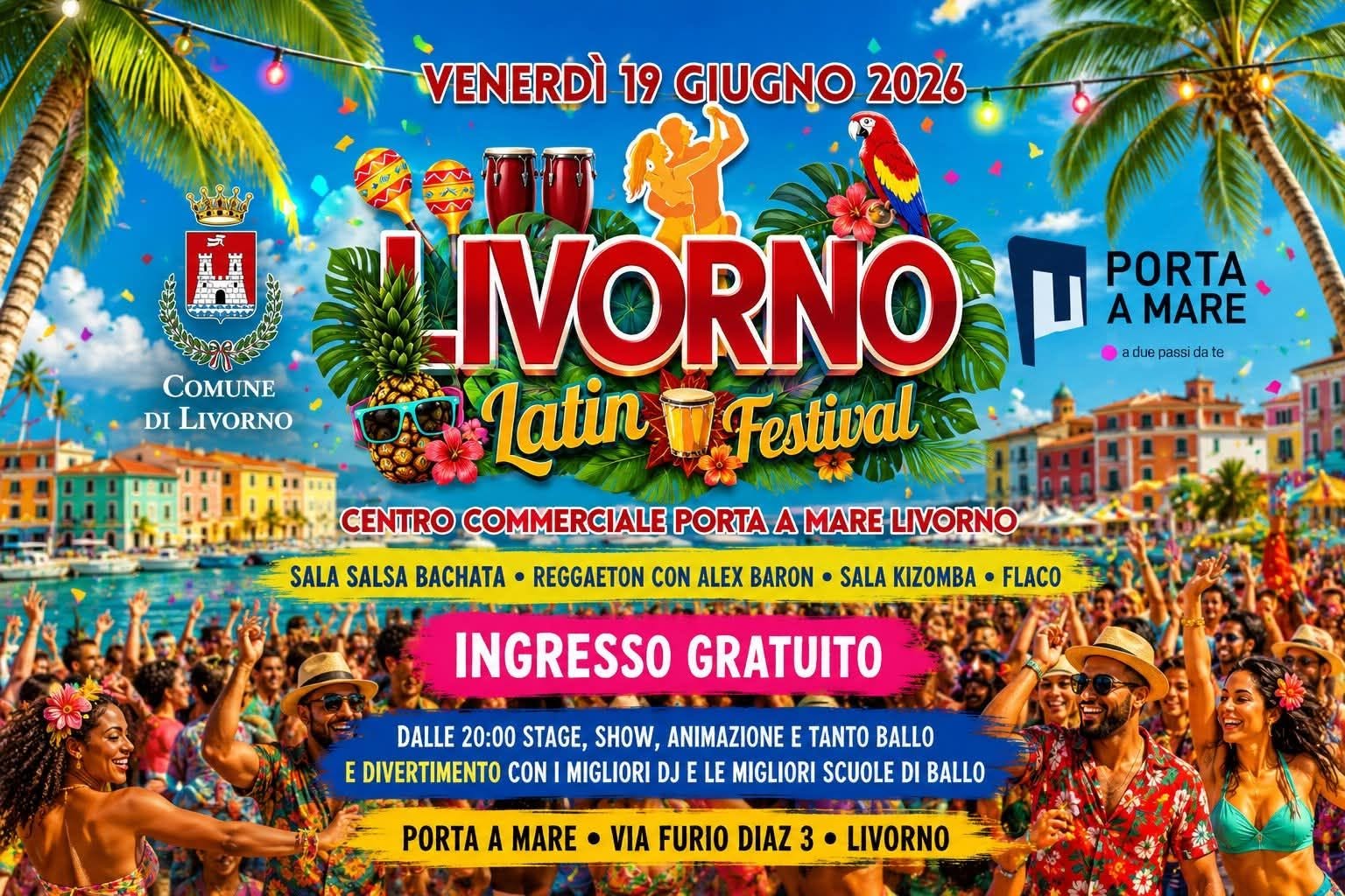 Venerdi 19 Giugno LIVORNO LATIN FESTIVAL 2026