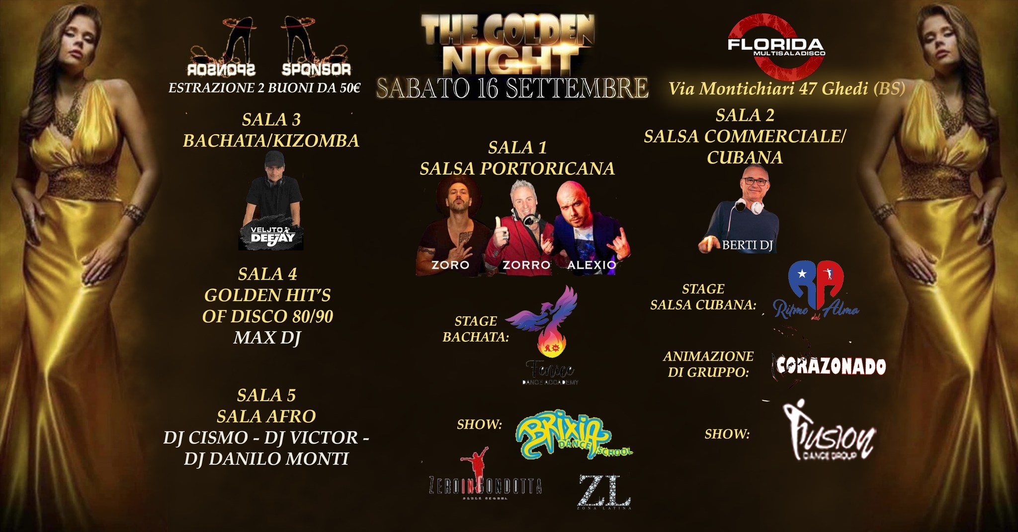 Florida Latino ''The Golden Night'' Inaugurazione stagione 2023 2024