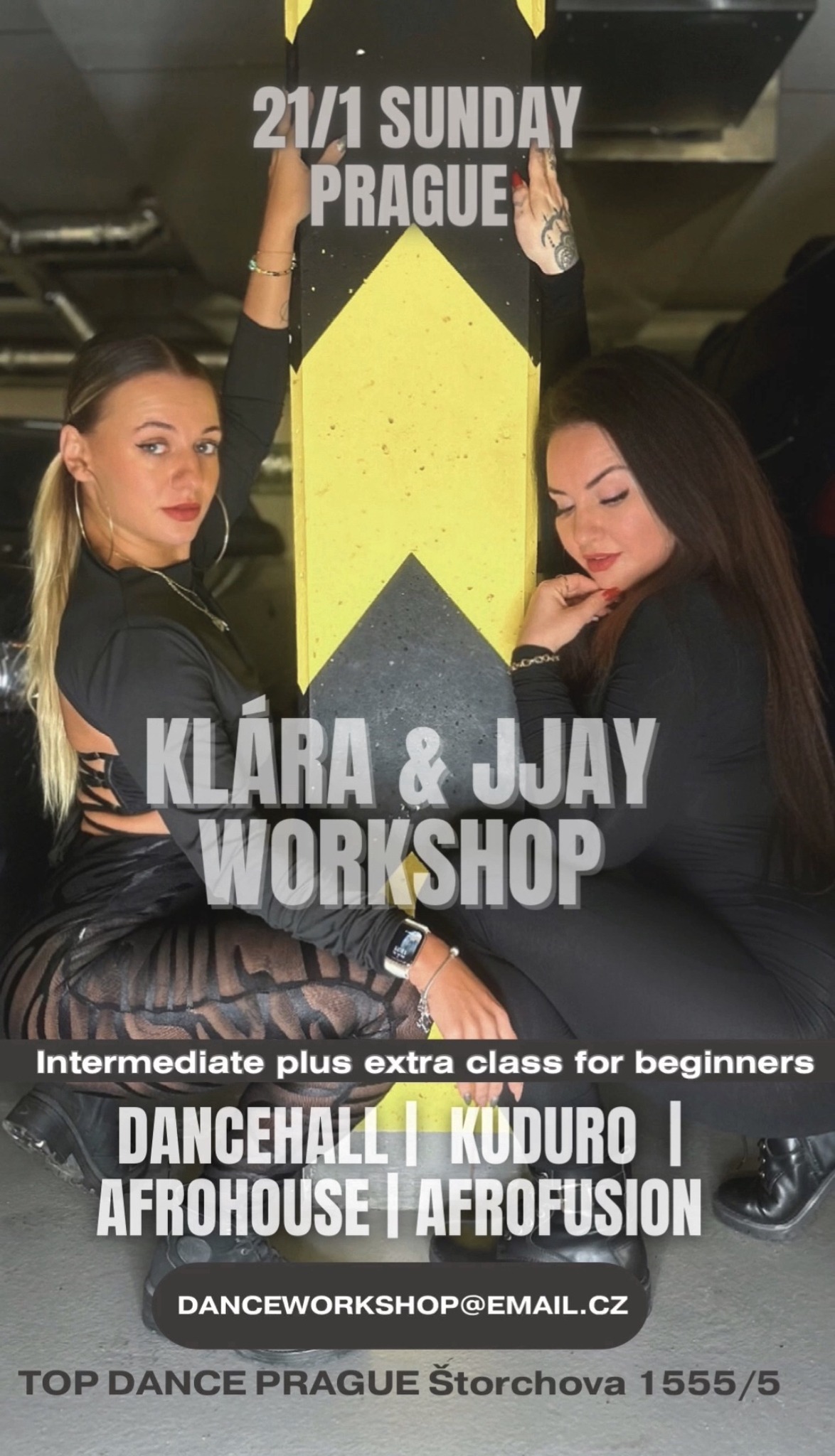 Afrofusion & Kuduro & Dancehall Workshop JJay & Klára - Prague