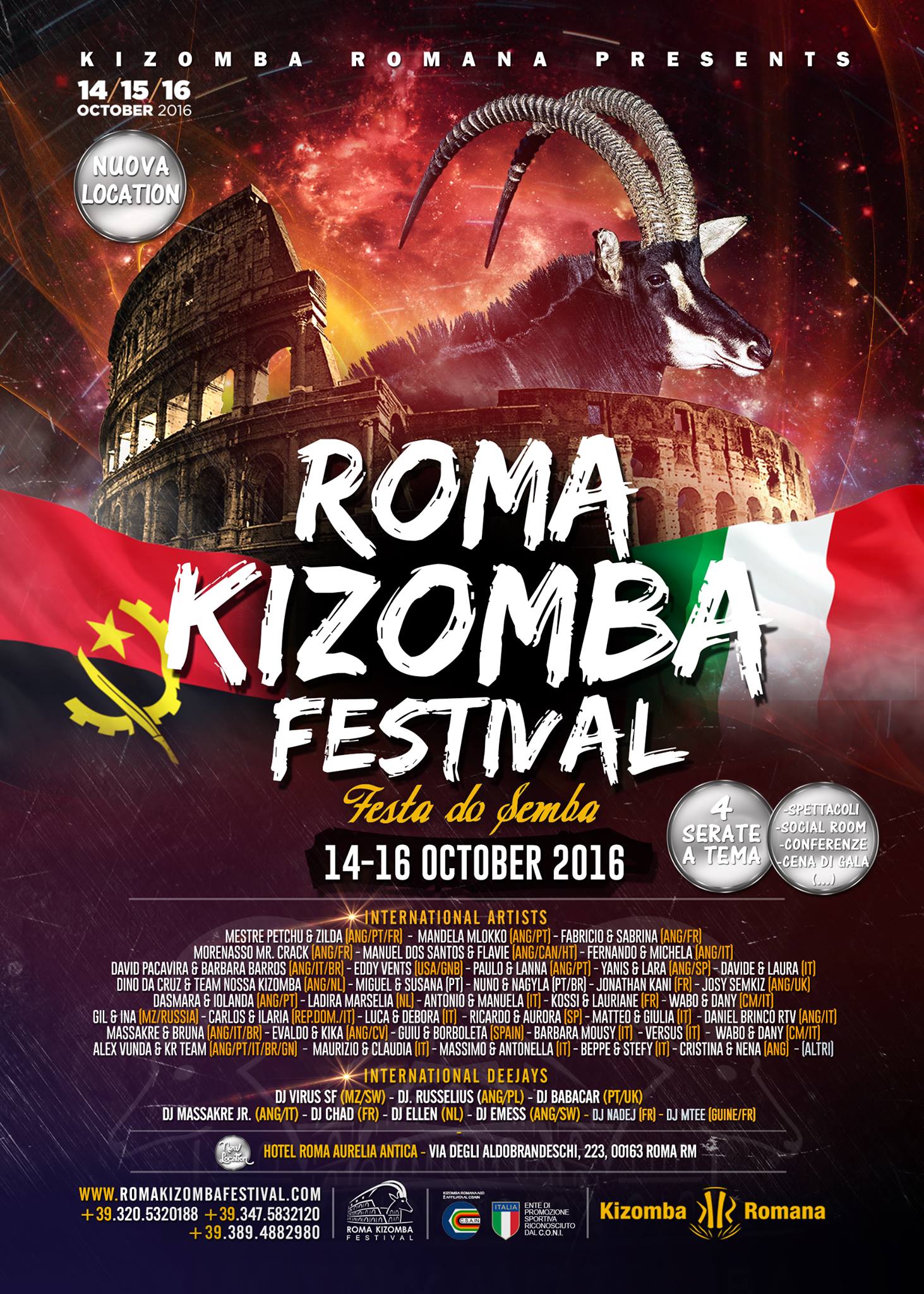 ROMA KIZOMBA FESTIVAL ★ Festa do Semba ★ 14,15,16 OCTOBER 2016 (Official