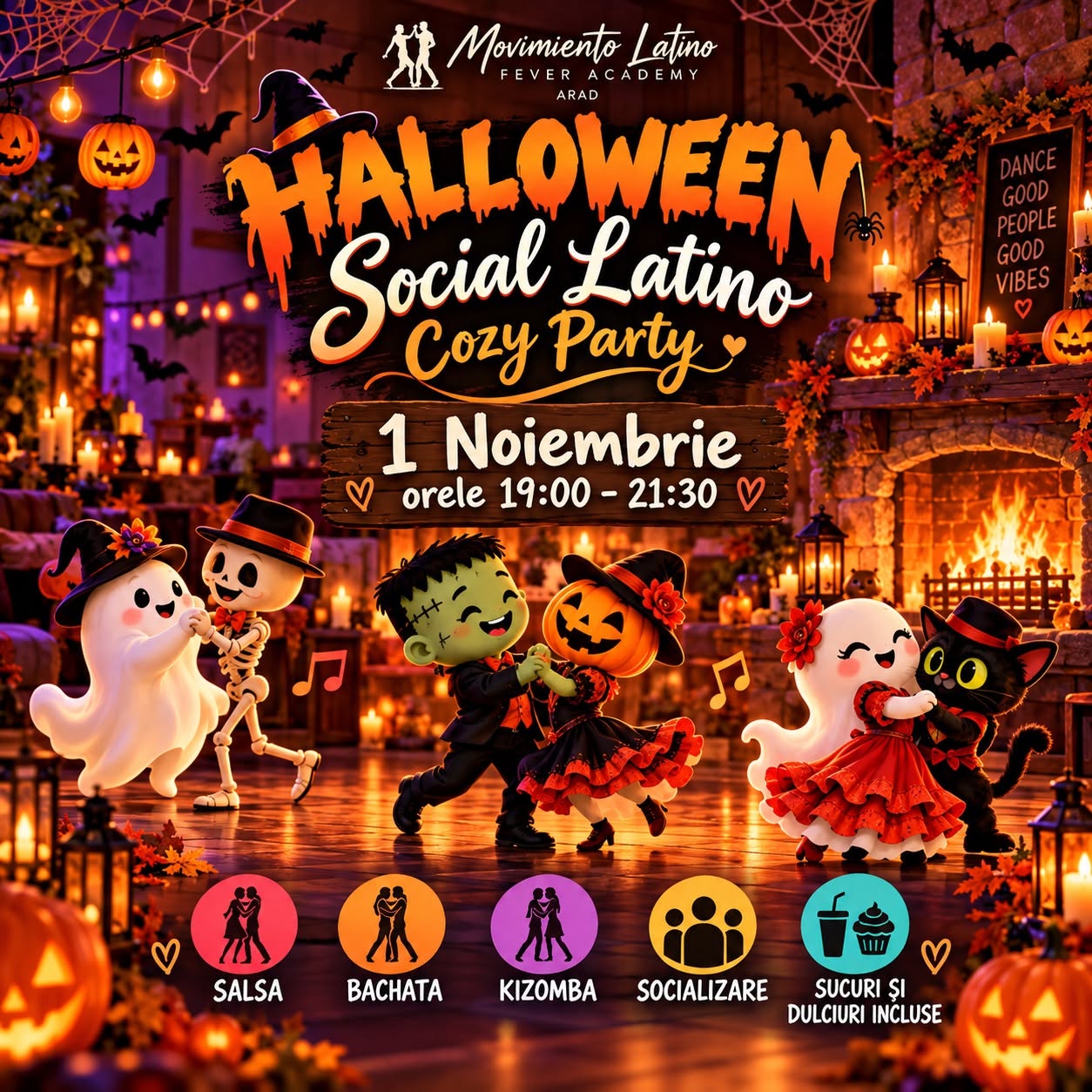 Halloween Cozy Latino Party