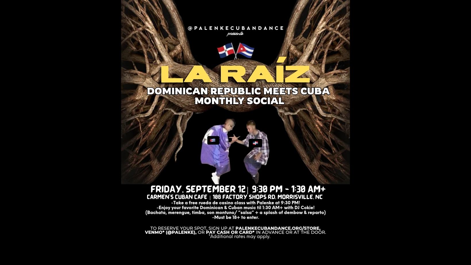 La Raíz DR 🇩🇴 Meets Cuba 🇨🇺 Monthly Social