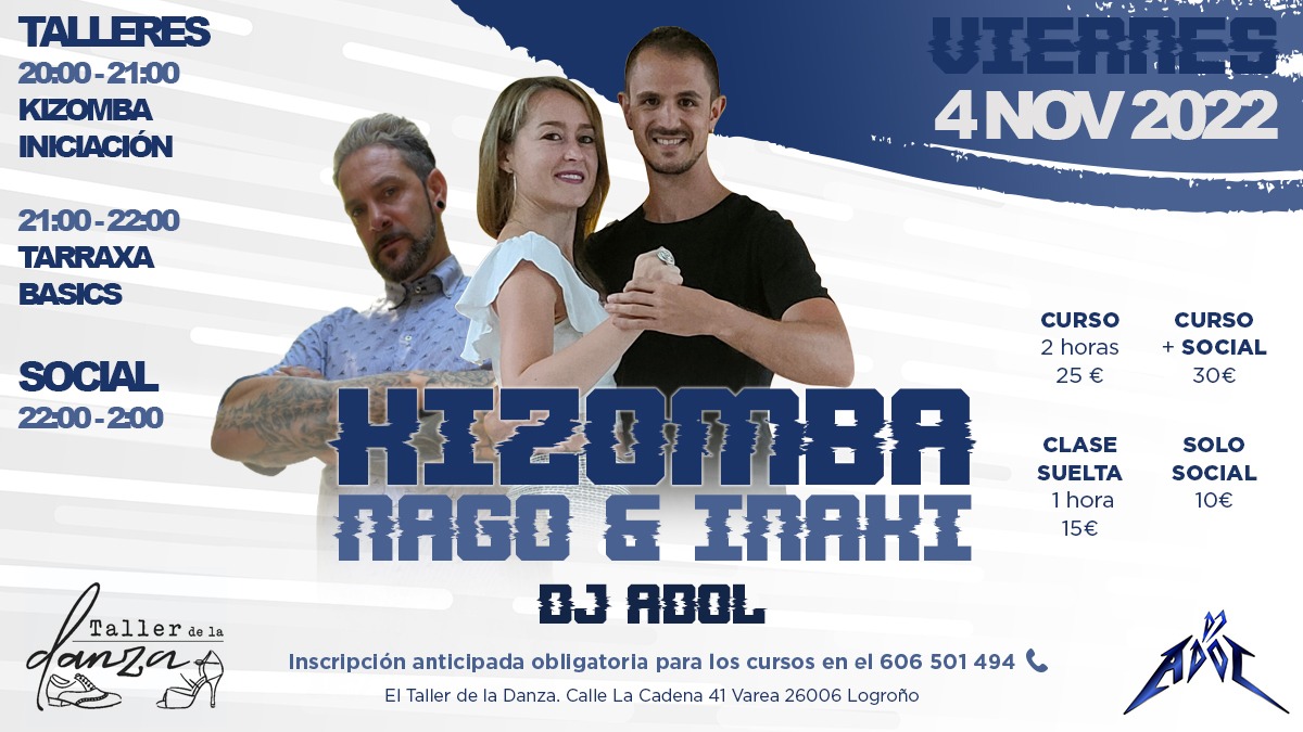 Kizomba Logroño - Iñaki&Nago + Dj Adol