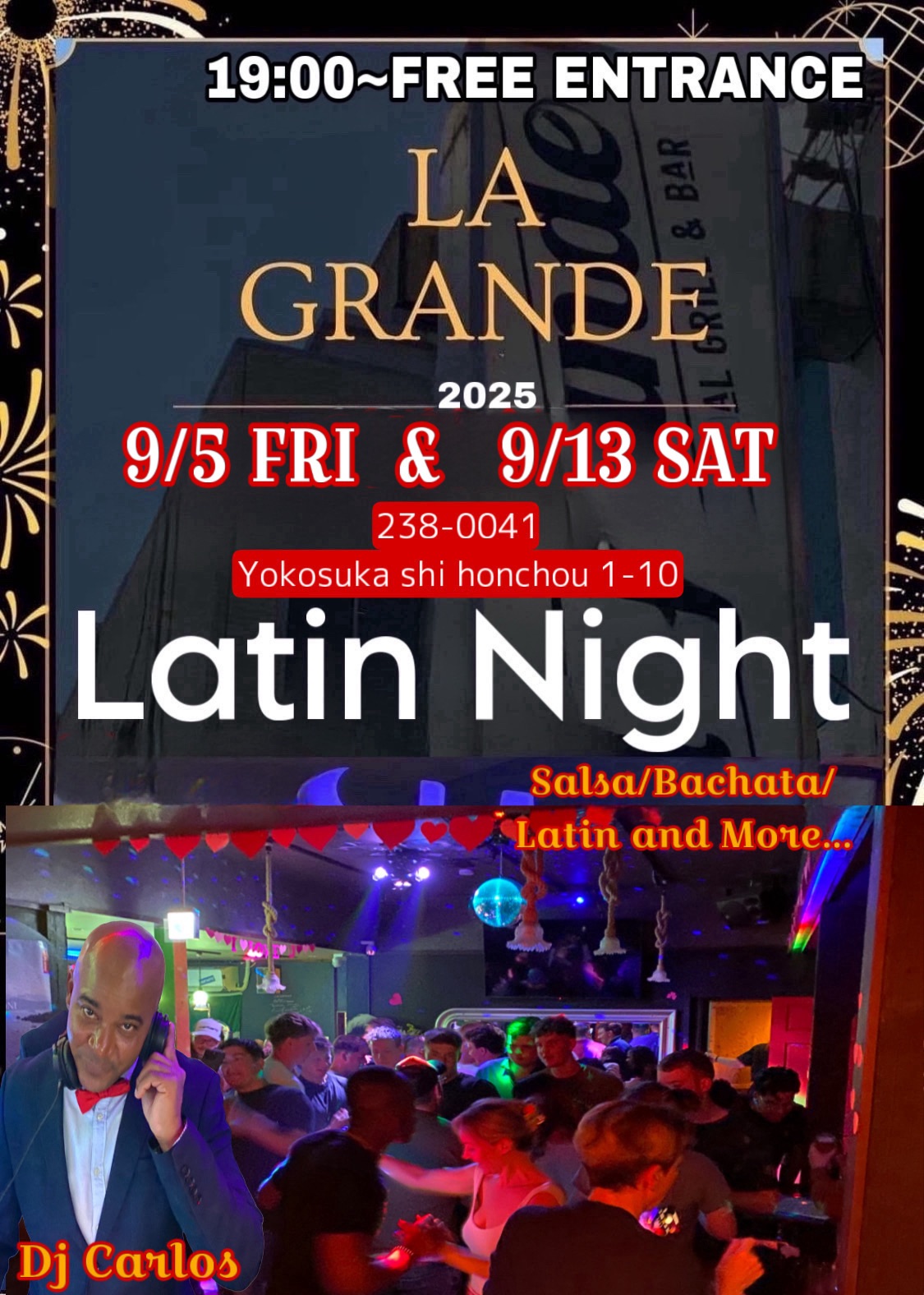 YOKOSUKA LATIN NIGHT 💎! Free Entry!