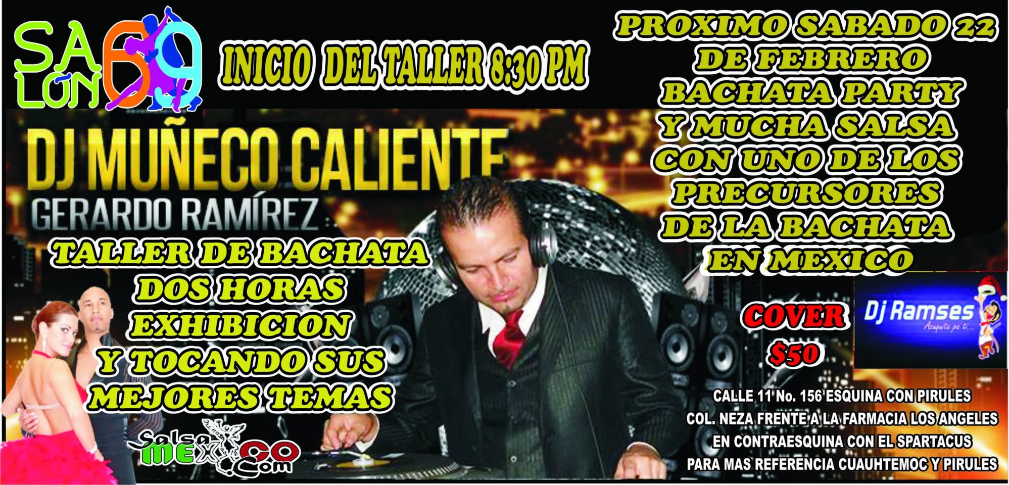 BACHATA SUPER PARTY CON GERARDO RAMIREZ "EL MUÑECO CALIENTE" EN EL 69
