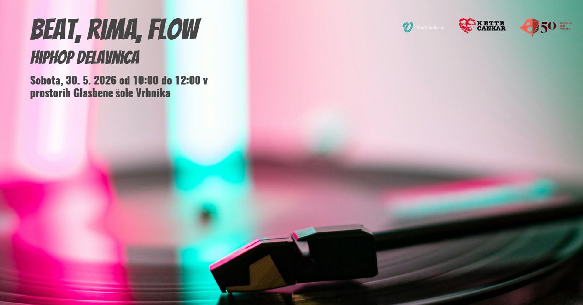Beat, rima, flow - hiphop delavnica