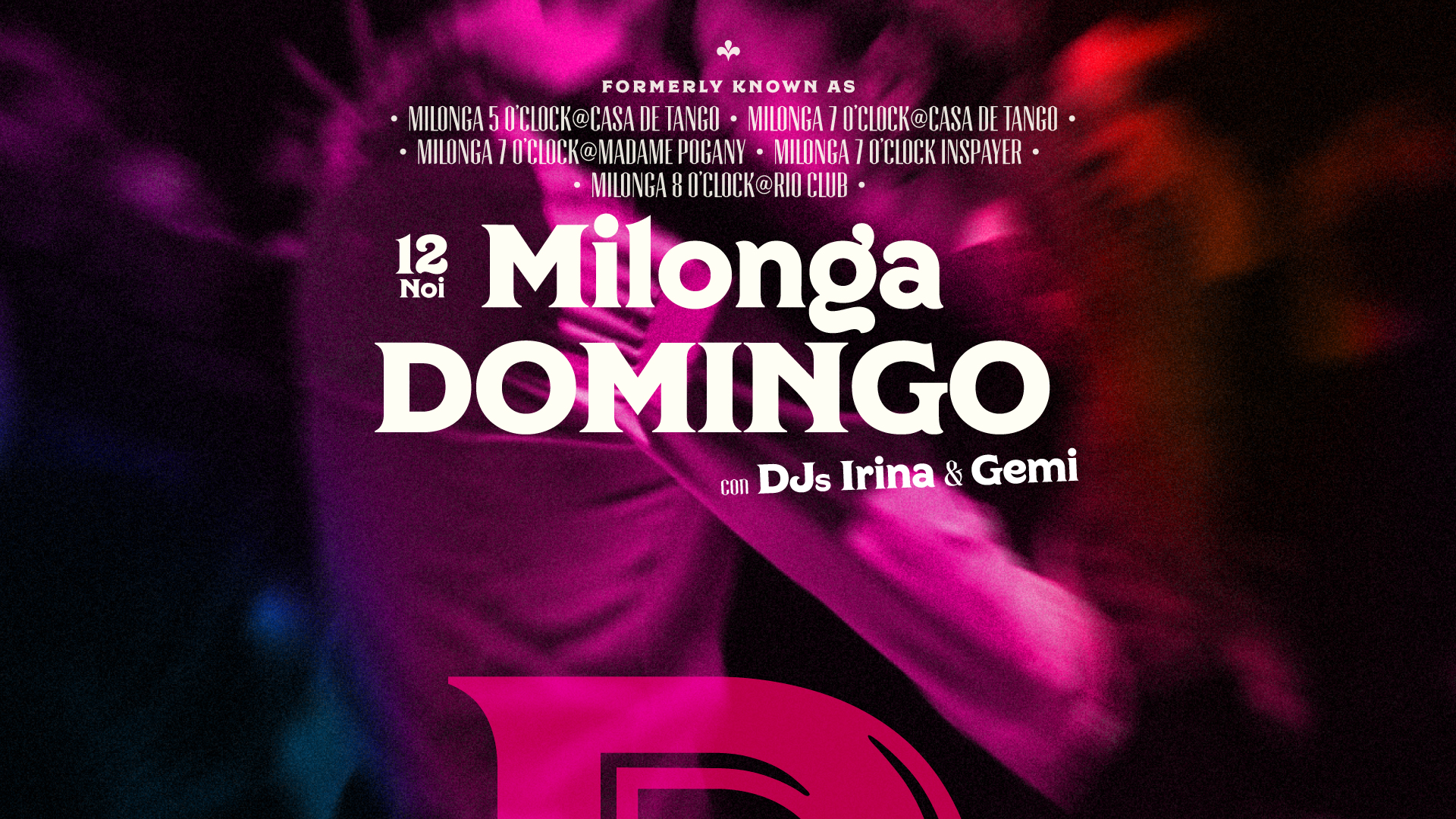 Milonga Domingo con Djs Irina & Gemi