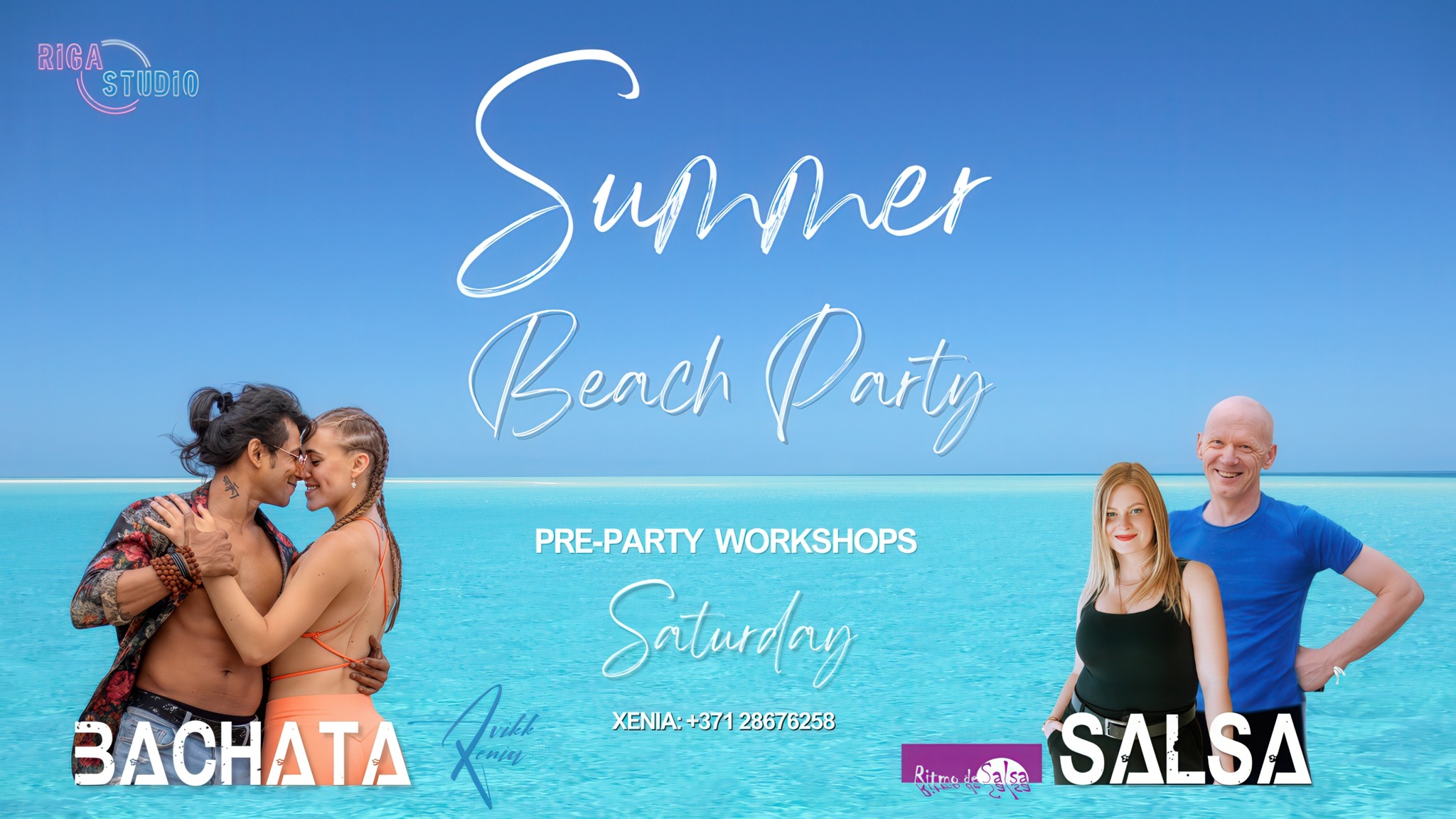 FREE Beach Party - Social Dancing Riga Studio x Ritmo de Salsa x Diwalli