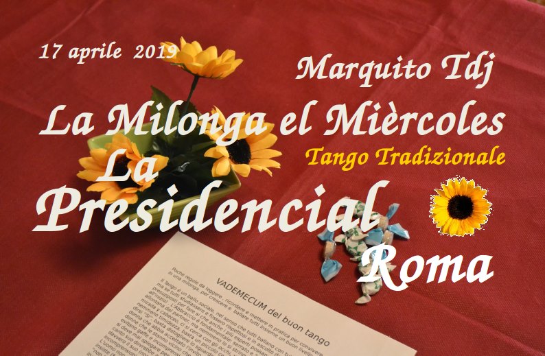 Milonga el miercoles - La Presidencial Roma