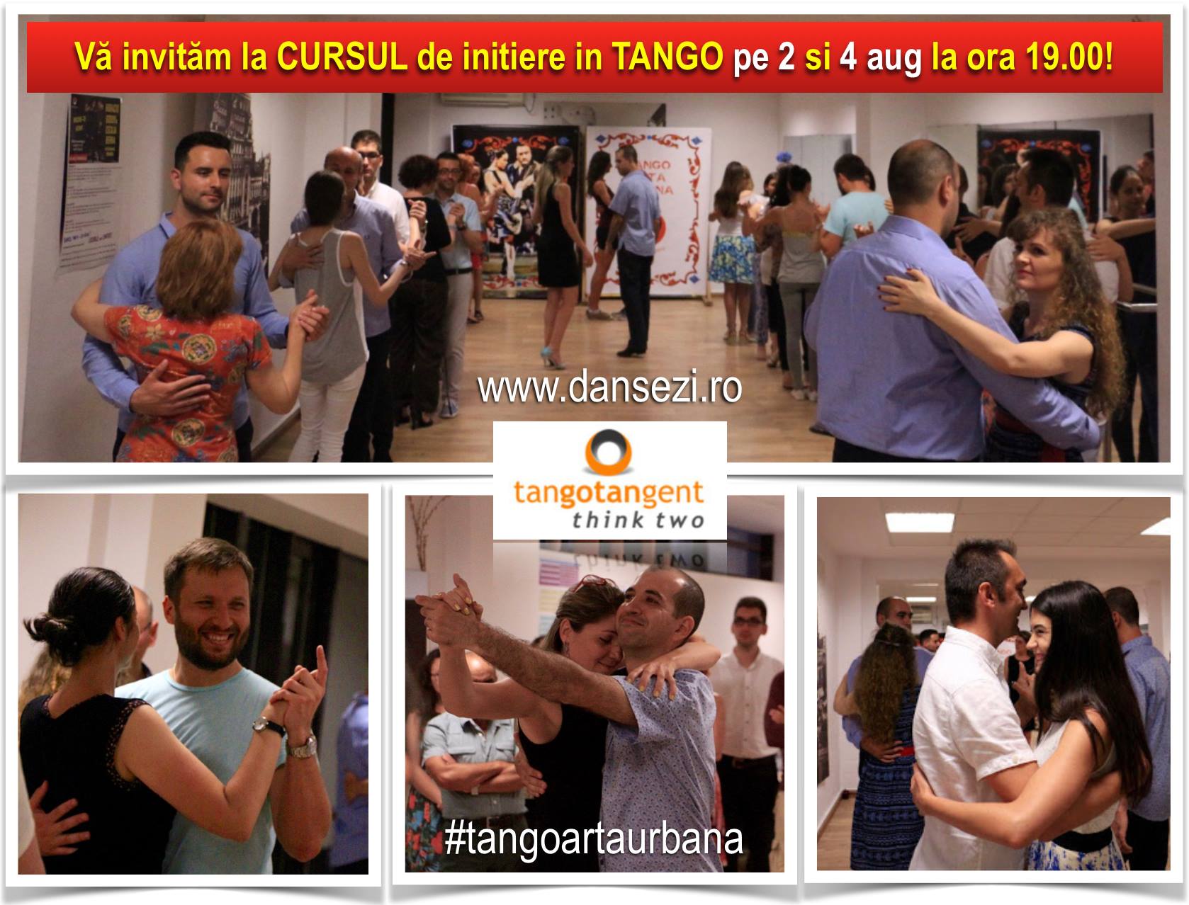 Curs de tango argentinian din 2 si 4 aug ora 19.00