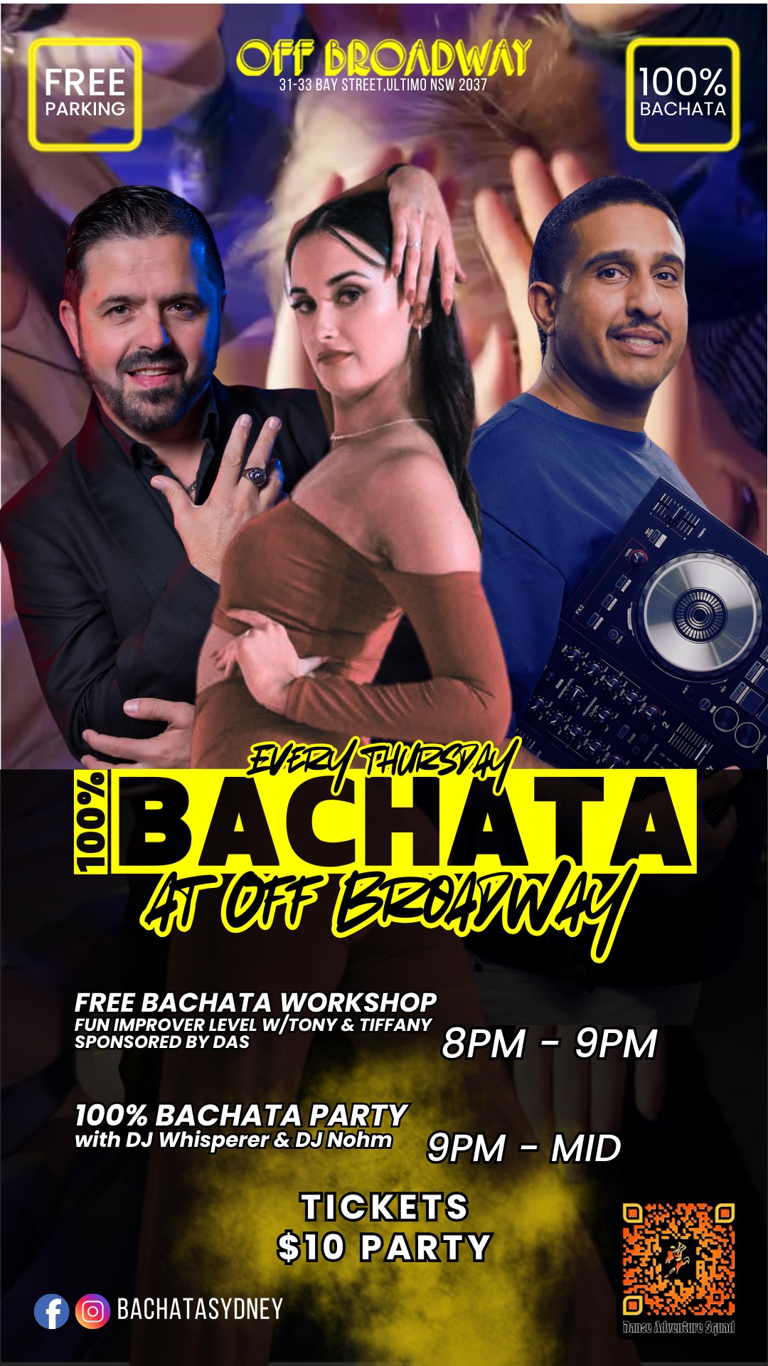 BACHATA AT OFF BROADWAY