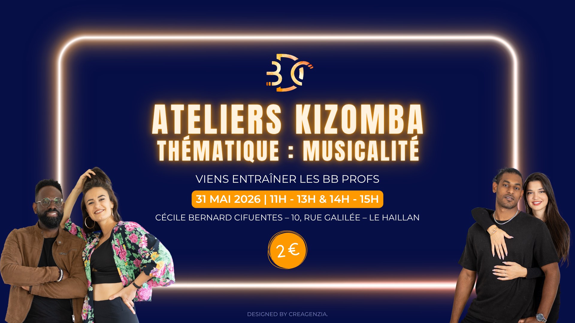 Ateliers Kizomba Urbankiz édition Bb Teachers - Thématique Musicalité