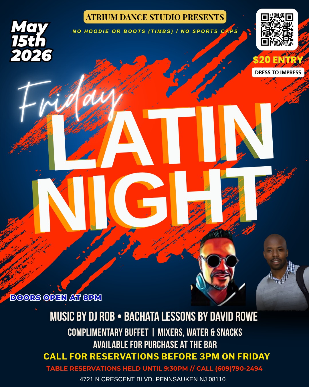 Latin Night Friday: Salsa Class & DJ Rob Your No-Excuses Night Out ππ₯