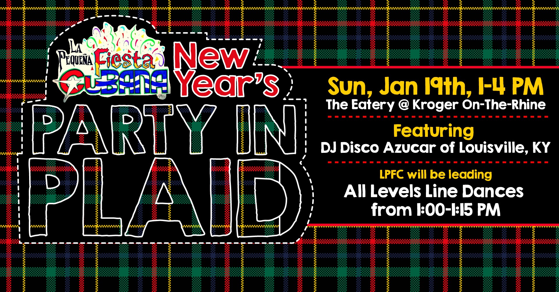 New Year’s Party in Plaid