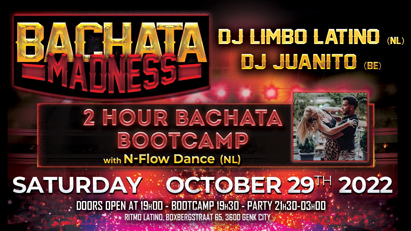 Bachata Madness - October 29th at Ritmo Latino Genk