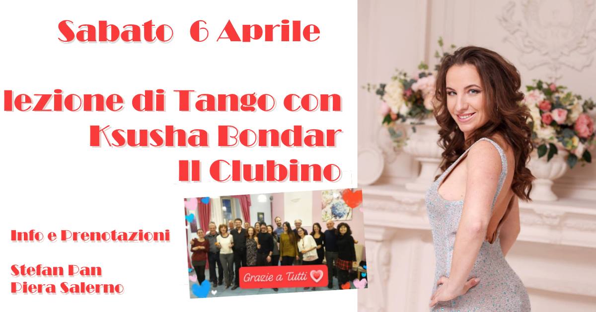 Lezione di Tango con Ksusha Bondar