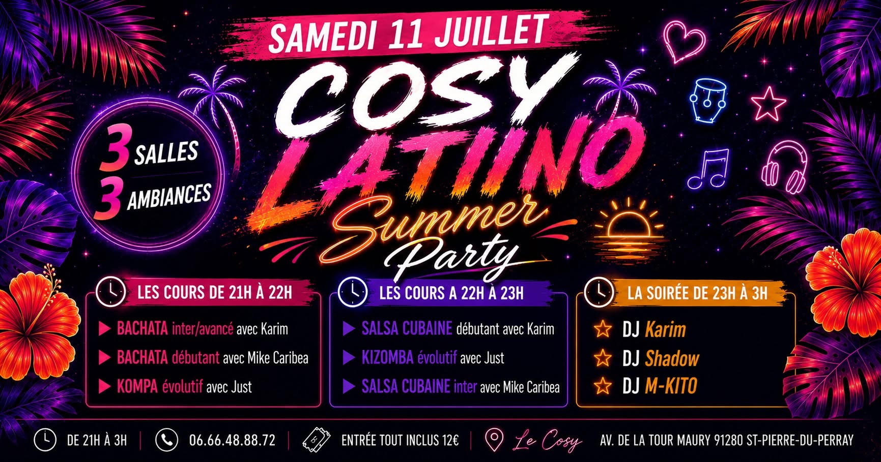 Cosy Latino Party - 11 juillet 2026