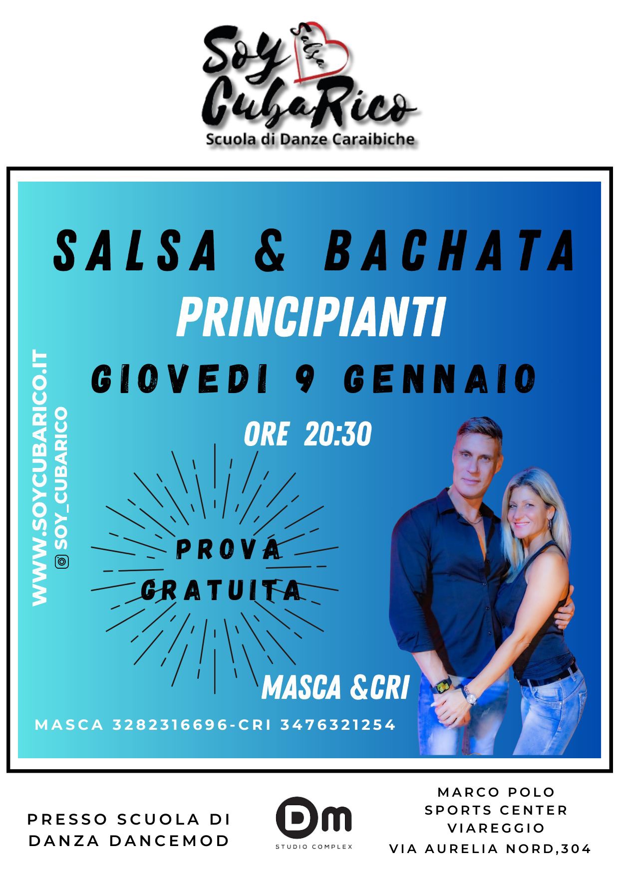 Nuovi Corso di Salsa e Bachata primi passi