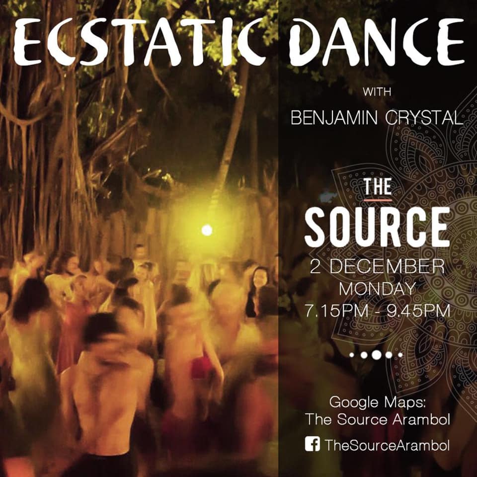 Ecstatic dance - Benjamin Crystal - Monday 2nd December