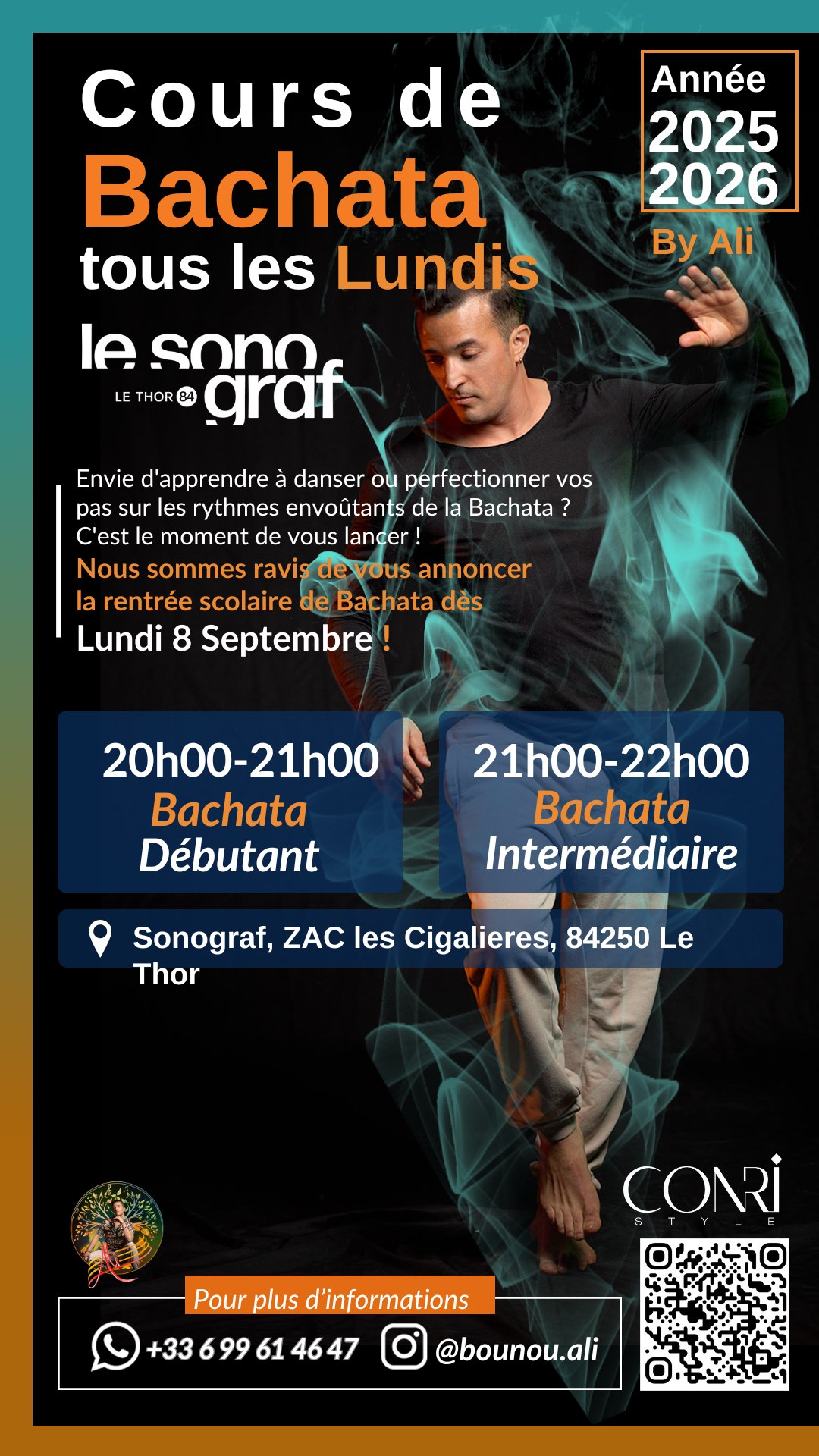 Cours Bachata Lundi Sonograf