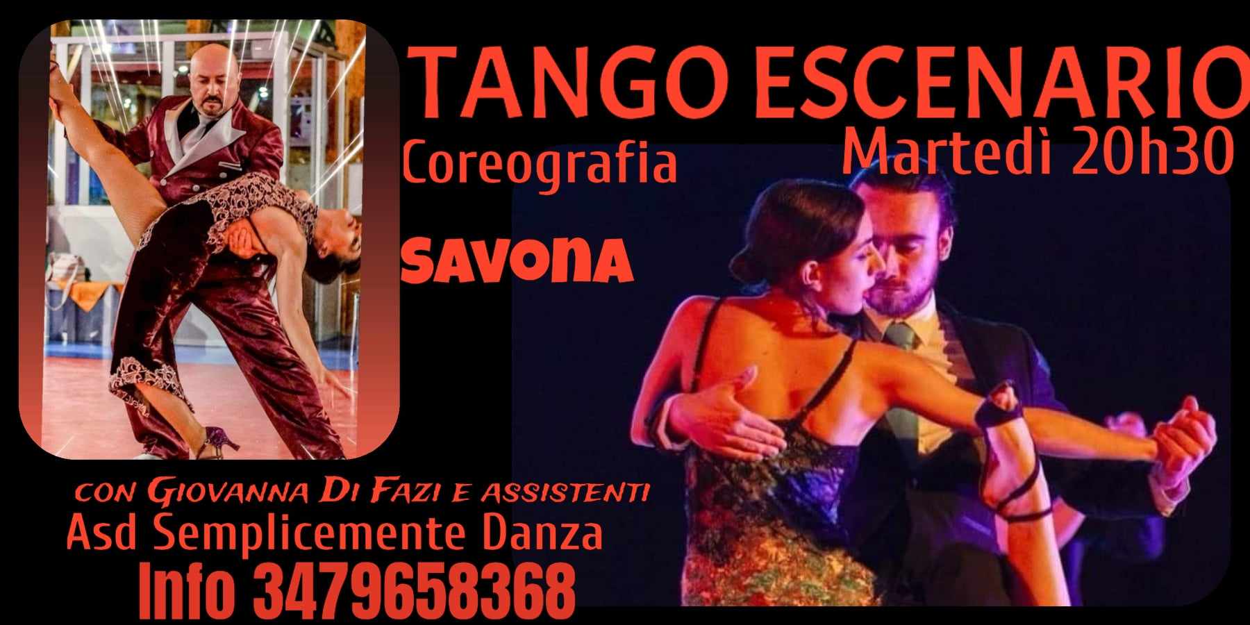♥Corso Tango Escenario (Coreografia) a Savona♥ 20h30 tutti i Martedì