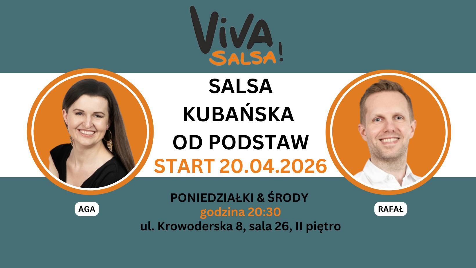 NOWY kurs salsy kubańskiej od podstaw - start 4.05 godz. 20:30, poniedziałki i środy