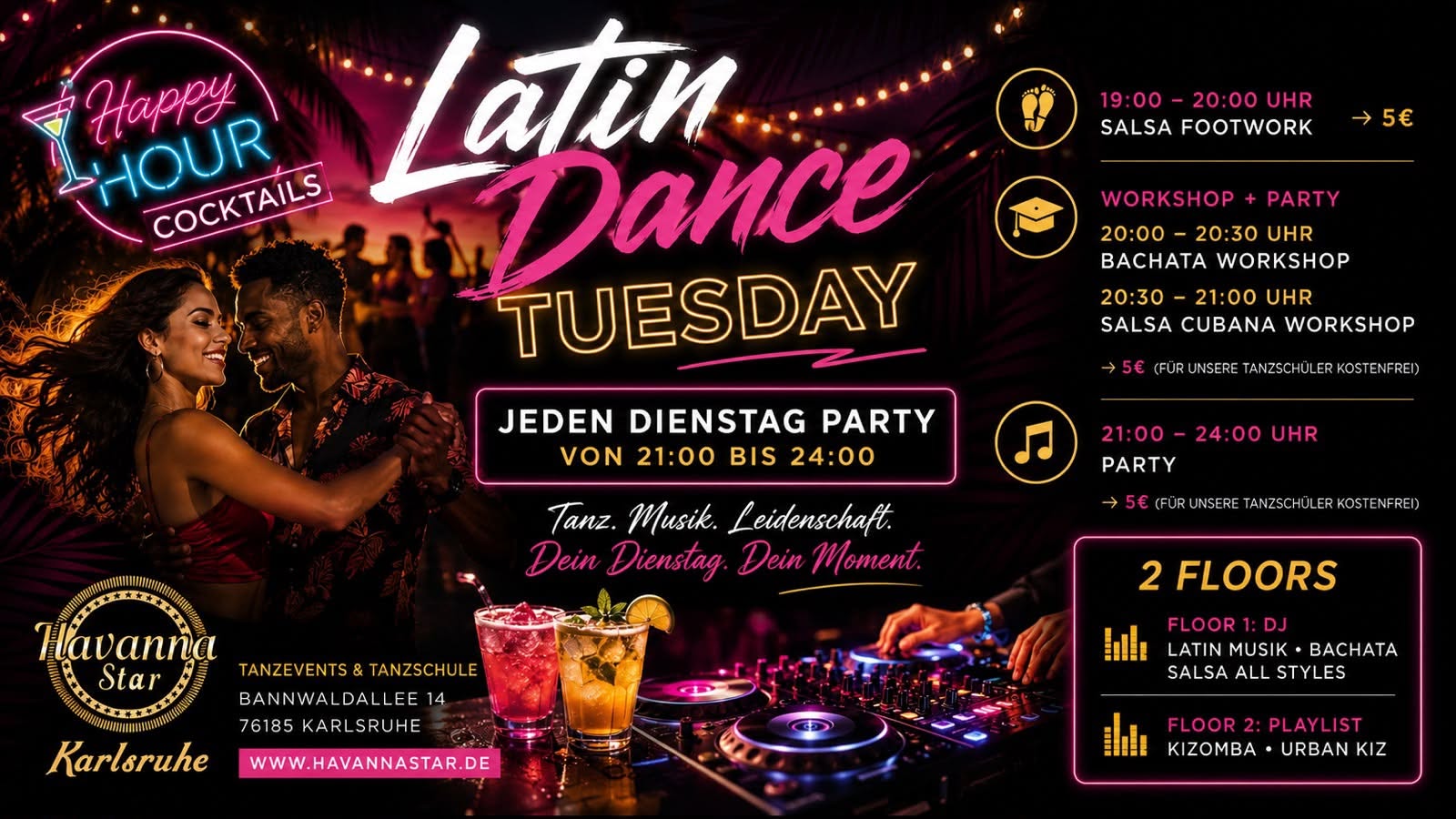 Latin Dance Party inklusive Workshop