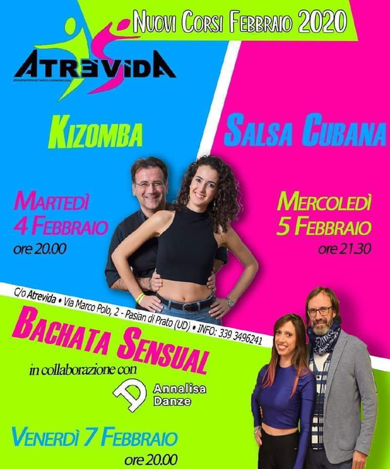 Corsi di Ballo Sociale! Salsa, Bachata, Kizomba :D