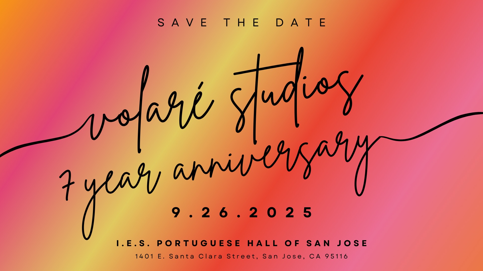 Volaré Studios 7 Year Anniversary Celebration & Social!