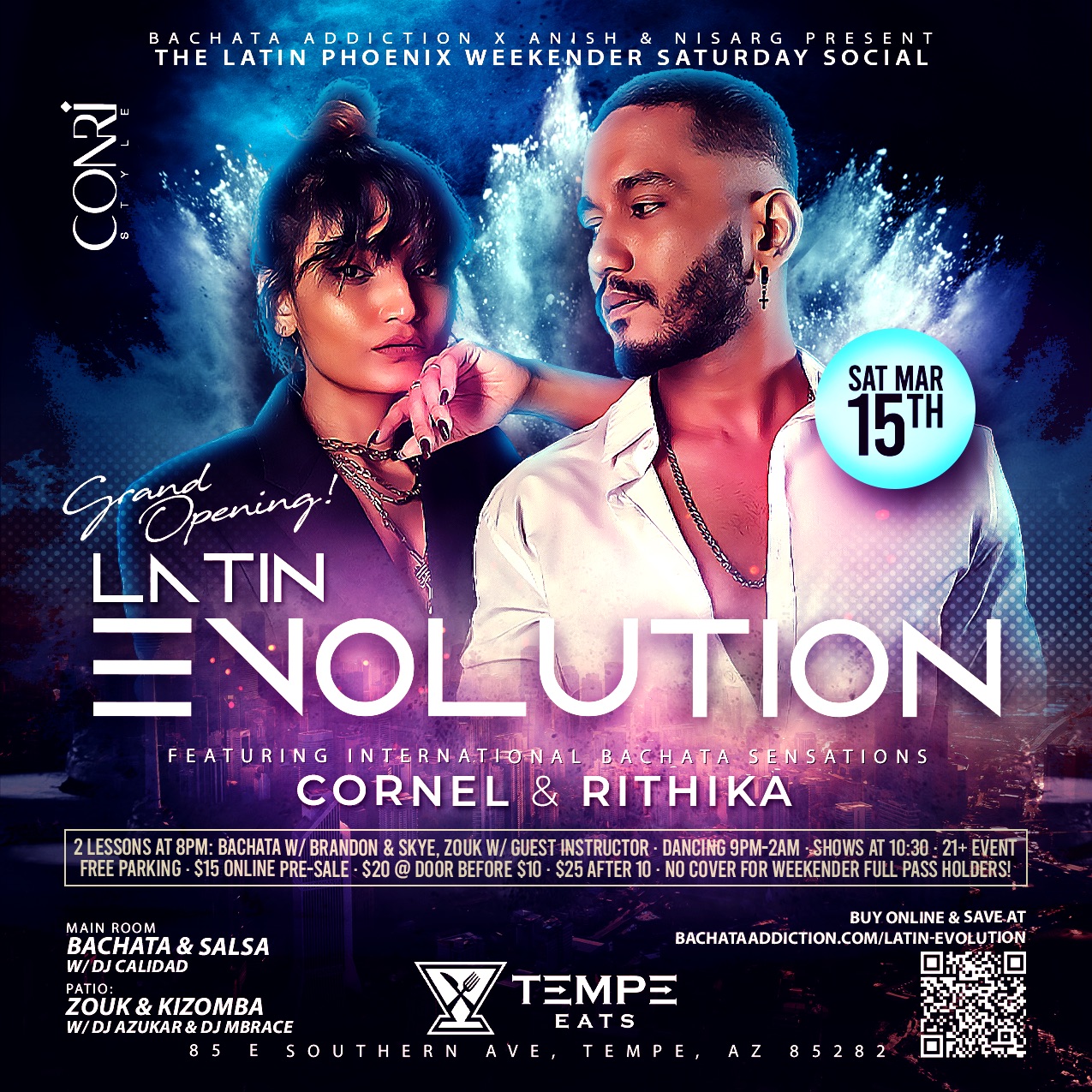 Latin Evolution Grand Opening ft. Cornel & Rithika at Tempe Eats! Latin Phoenix Weekender Social