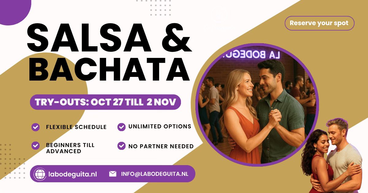 Try outs Salsa & Bachata October 27 till November 2 - The Hague
