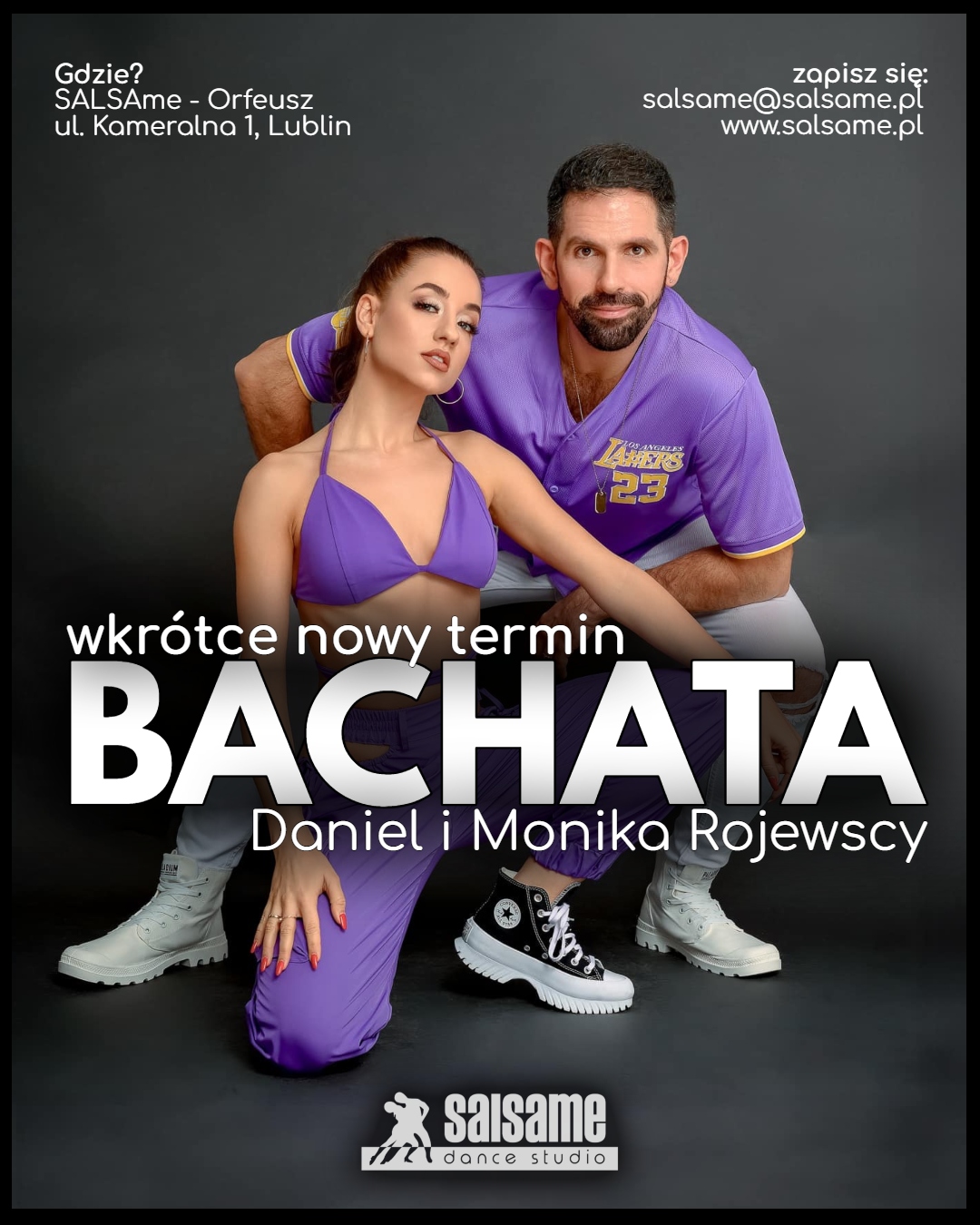 BACHATA warsztaty Daniel i Monika Rojewscy SALSAme Dance Studio wrzesień 2026 Lublin