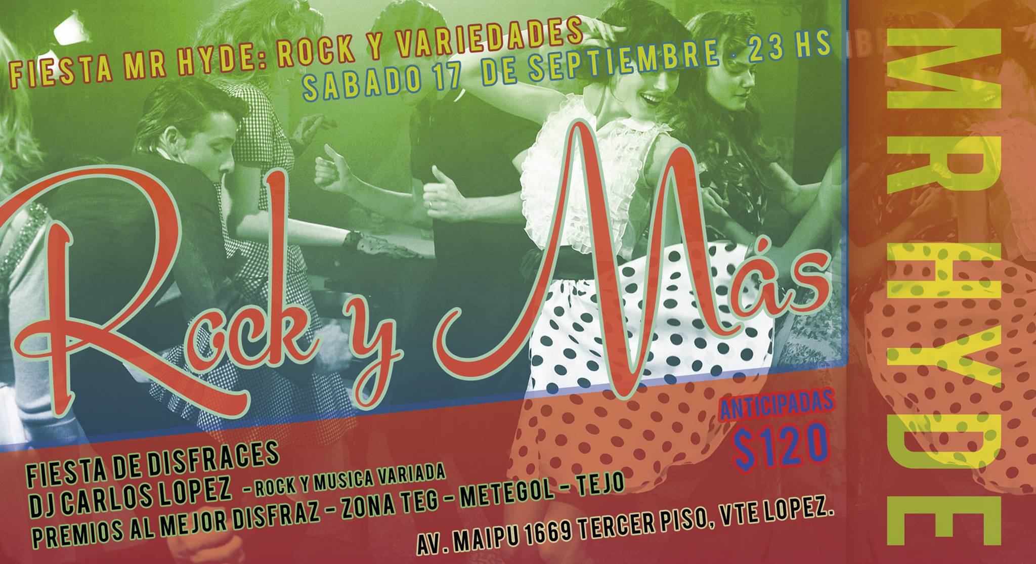 Mr Hyde: Rock y más Fiesta de disfraces · 17 de Septiembre