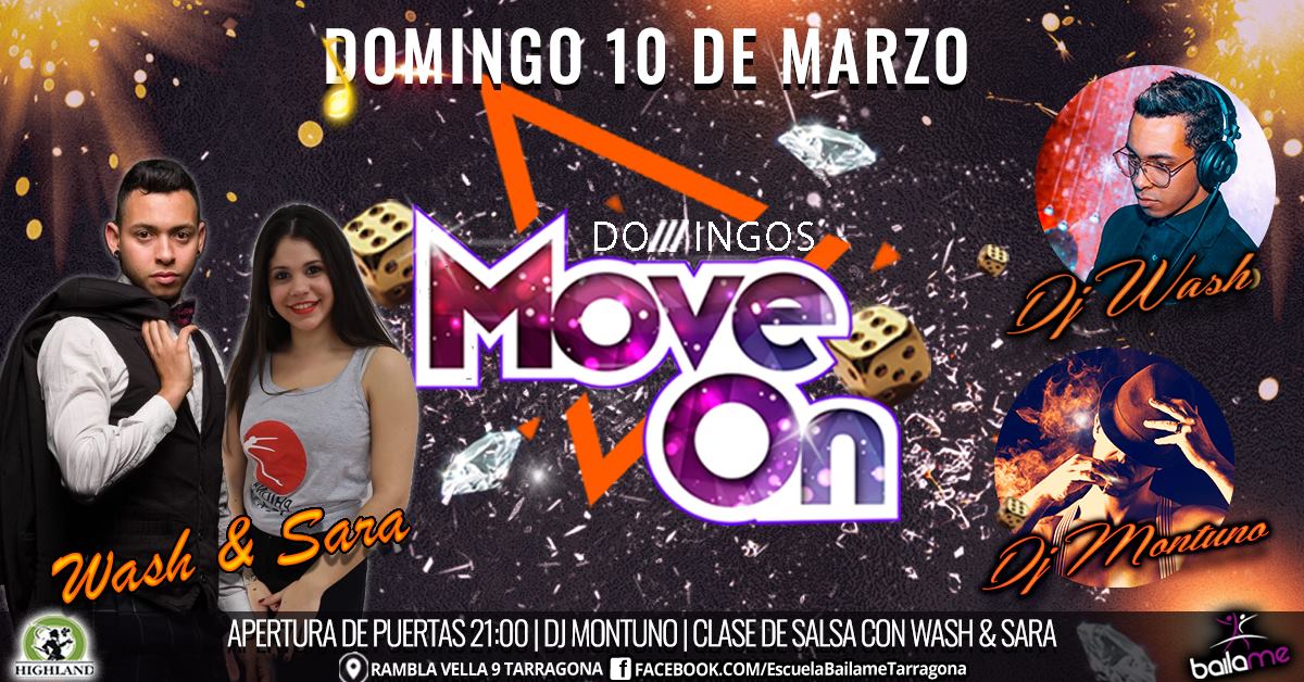 Baila salsa con Wash & Sara - Domingos SBK en Highland