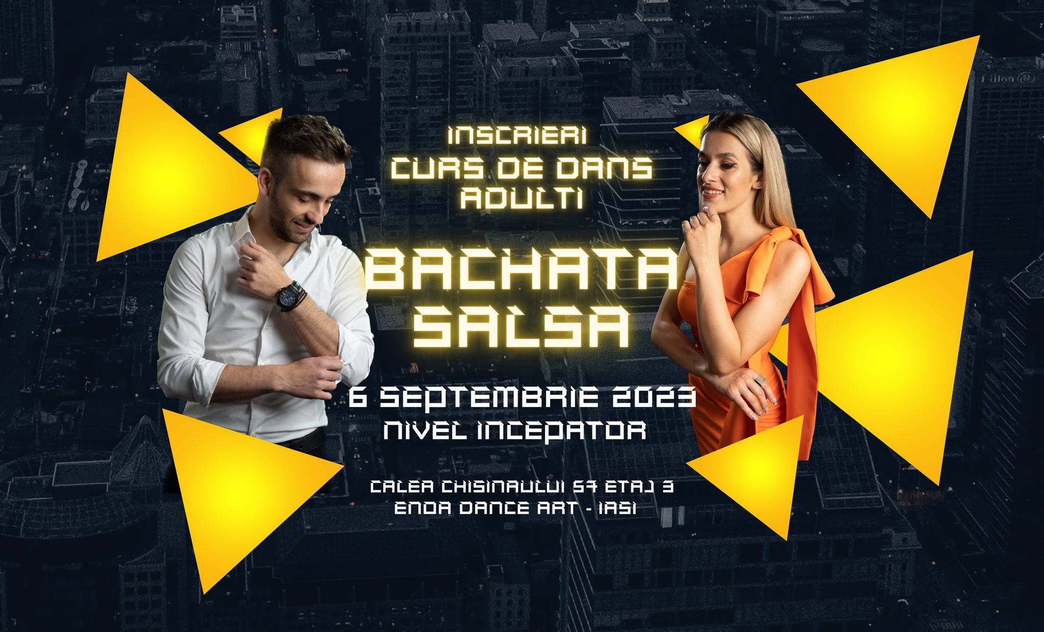ÎNSCRIERI CURS DE DANS - Bachata & Salsa - începători