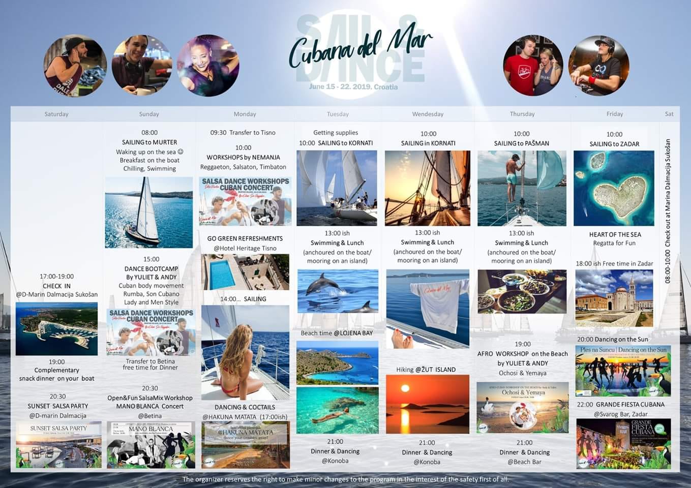 Cubana del Mar 2019, sail&dance Croatia