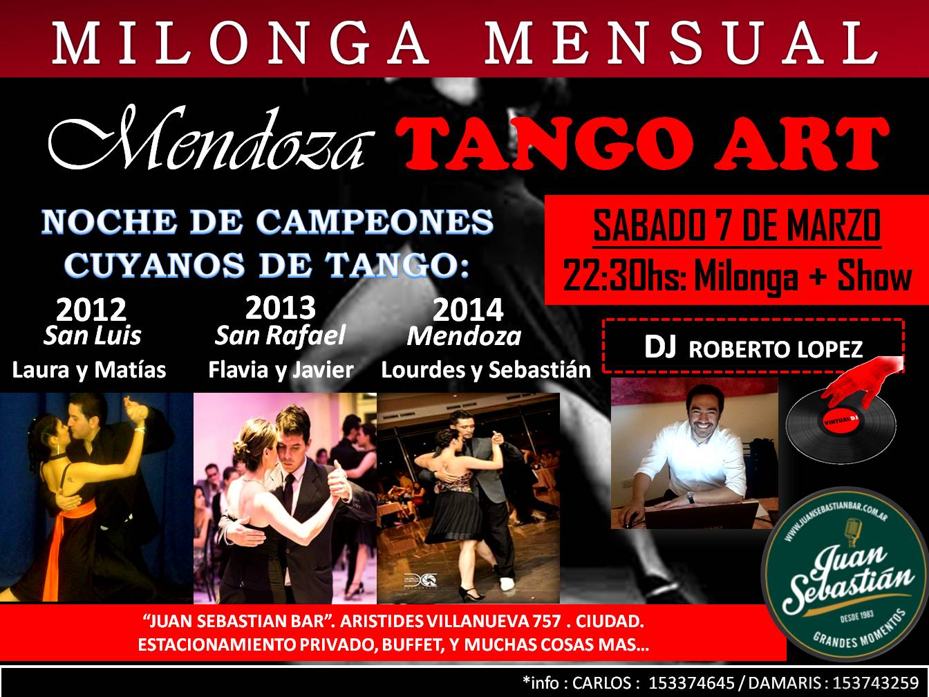 GRAN MILONGA NOCHE DE CAMPEONES CUYANOS DE TANGO (MENDOZA TANGO ART)