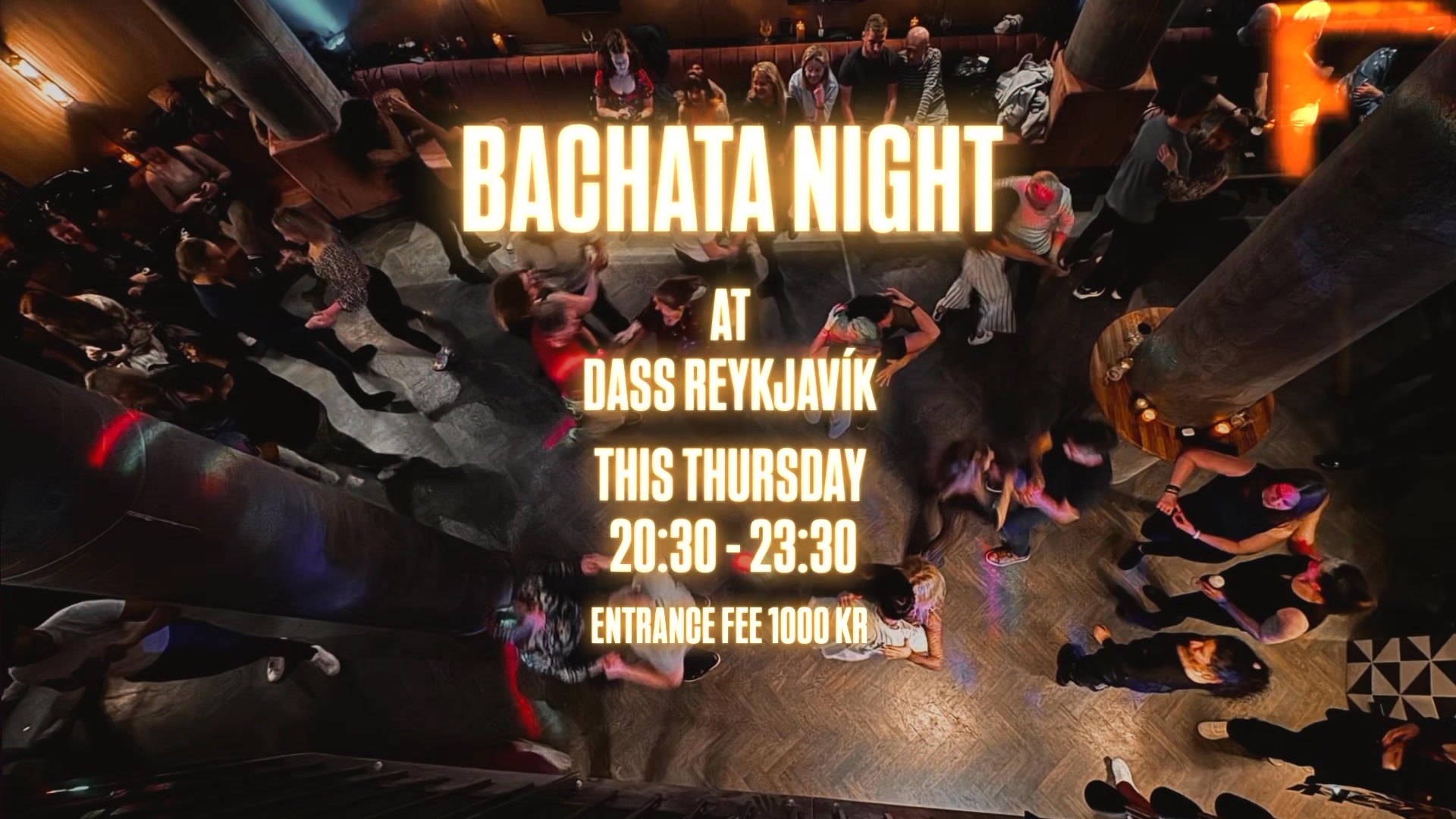 BACHATA NIGHT AT DASS REYKJAVÍK 💃 Free class 💃