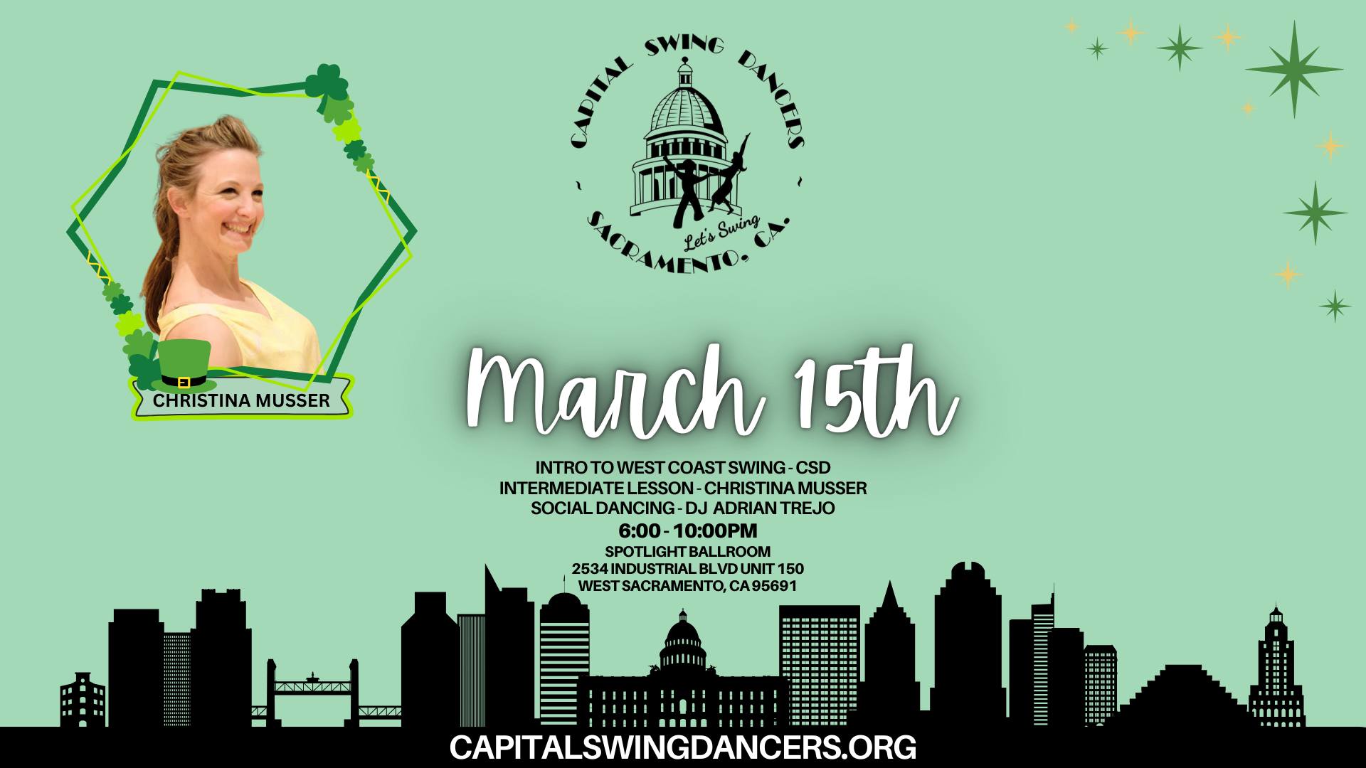 Capital Swing Dancers Monthly Dance - MARCH 15TH