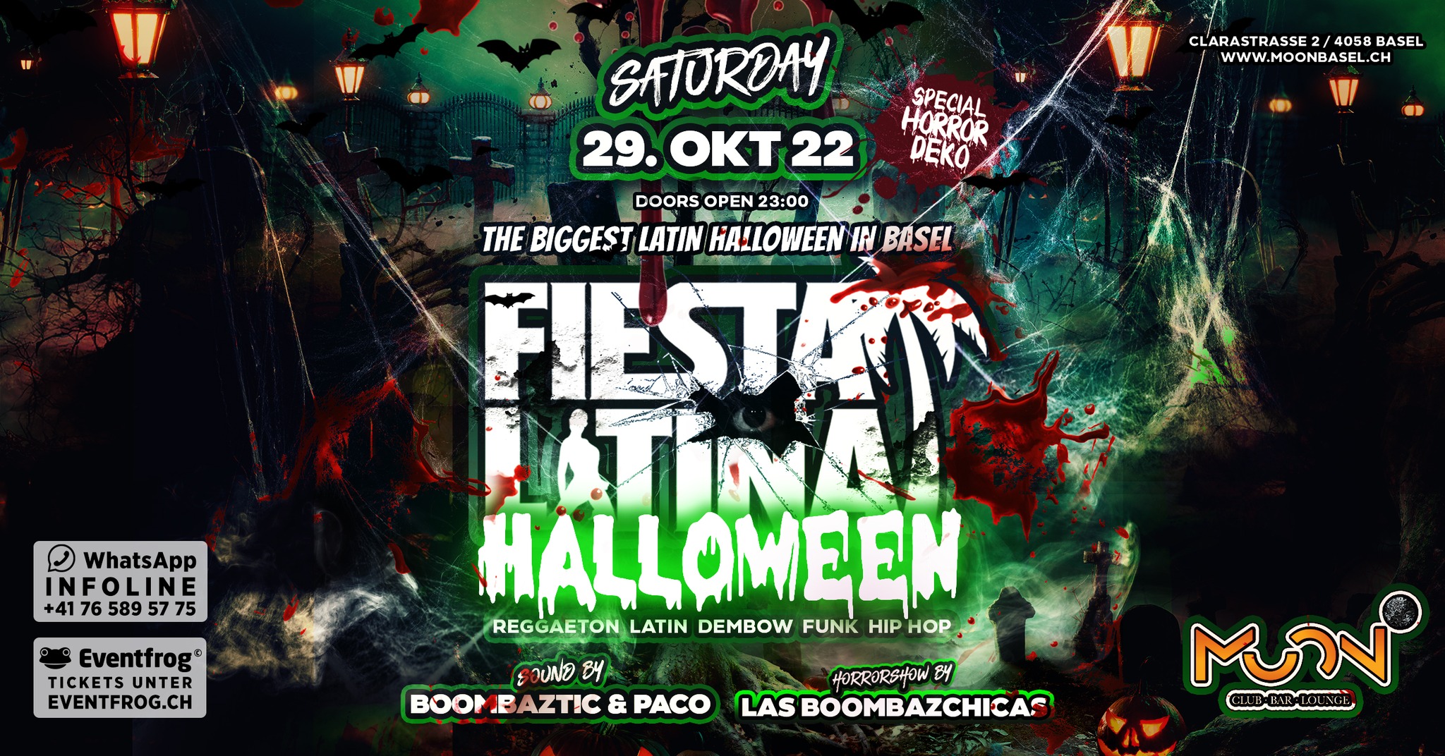 29.10 FIESTA LATINA HALLOWEEN • Moon Basel