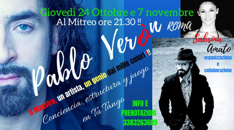 Master Class Al MITREO con Pablo Veròn E Sabrina Amato.