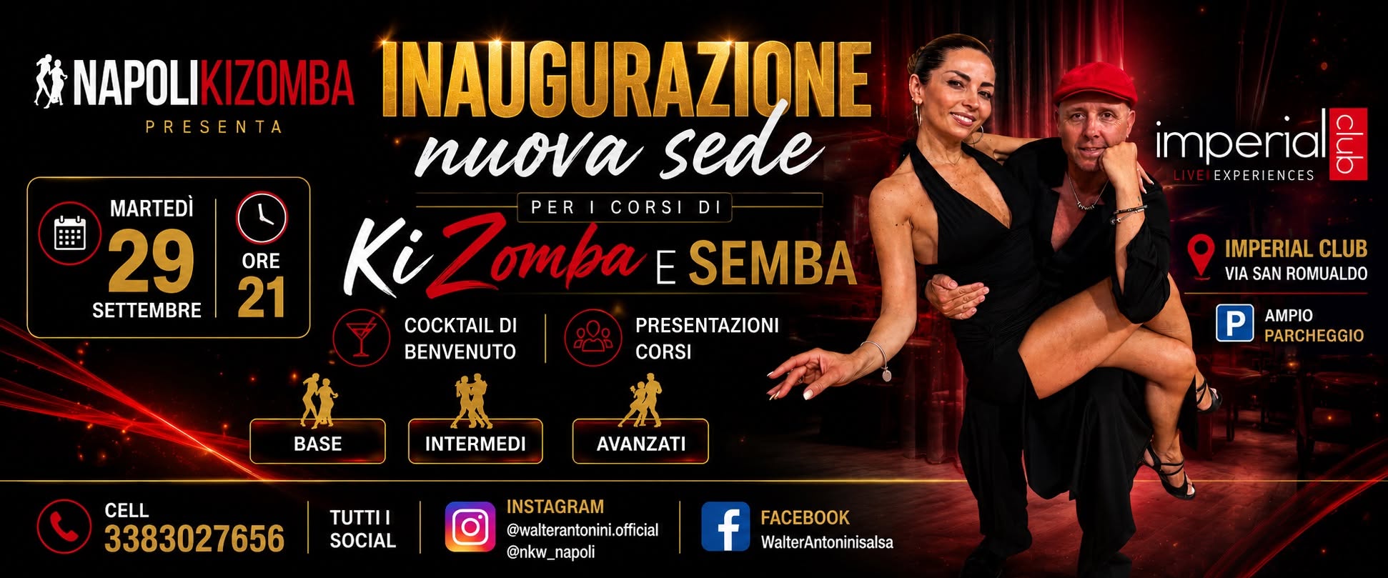 Apre la più grande ACCADEMIA di KIZOMBA con una storia importante .. OPEN DAY per tutti i livelli