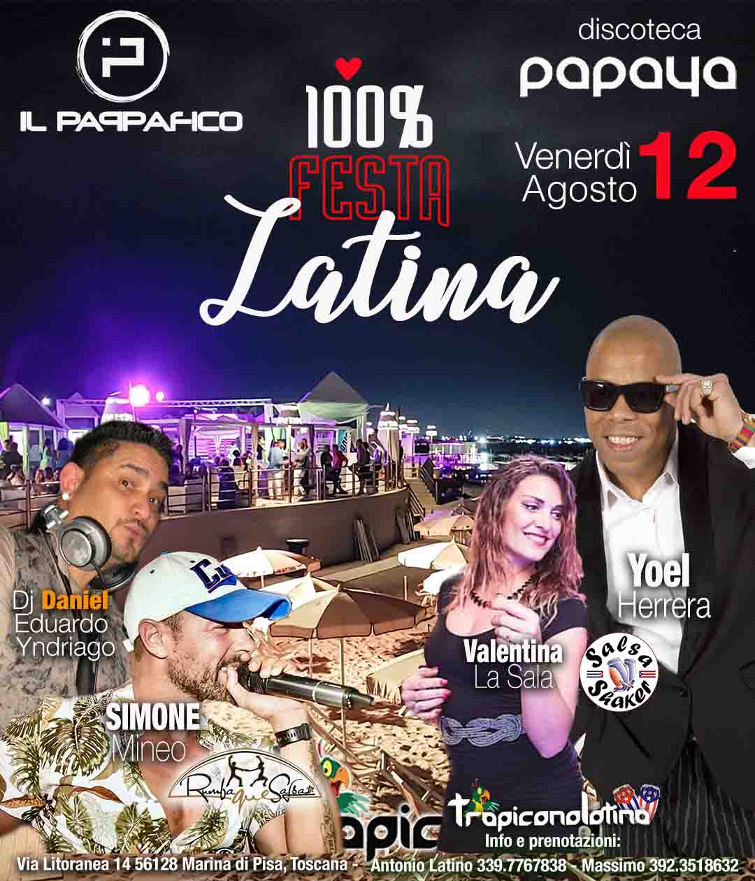 100% FESTA LATINA al Pappafico
