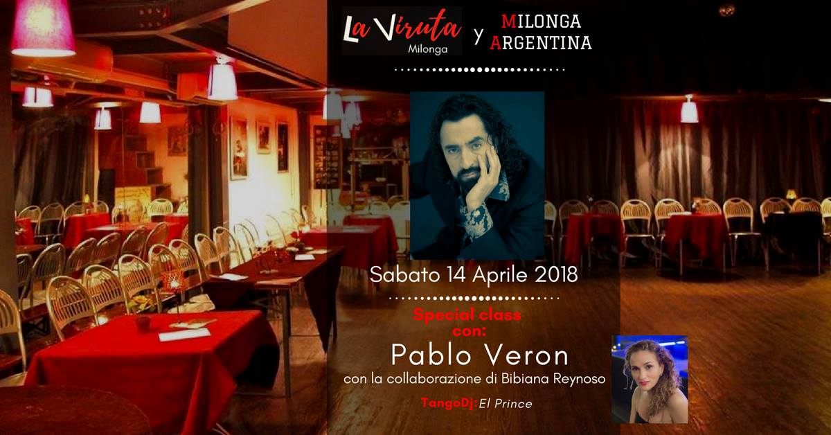 Milonga de bienvenido y clase especial con Pablo Veron!