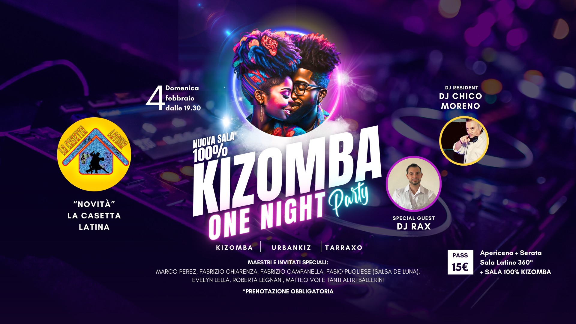 Kizomba One Night Party @La Casetta Latina 2.0