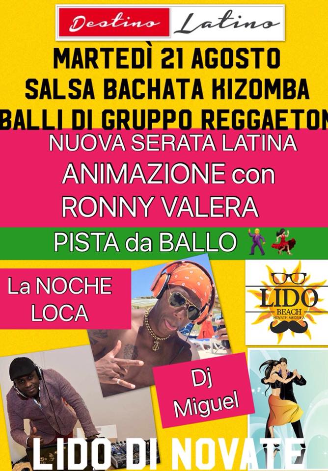 la NOCHE LOCA MARTEDI' al LIDO di NOVATE
