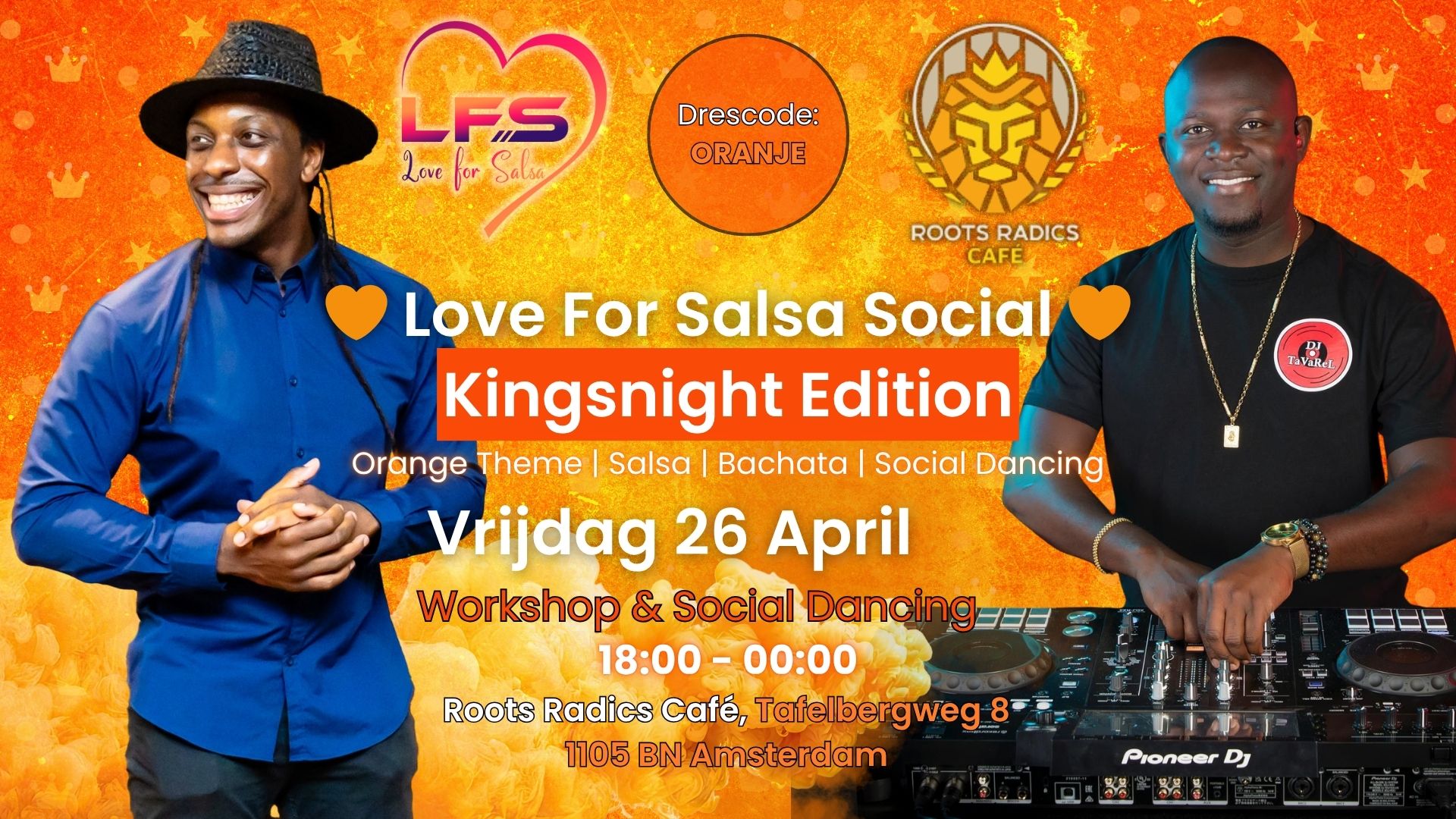 π§‘ Love For Salsa Social Kingsnight Edition π§‘ Orange Theme Salsa Bachata Social Dancing