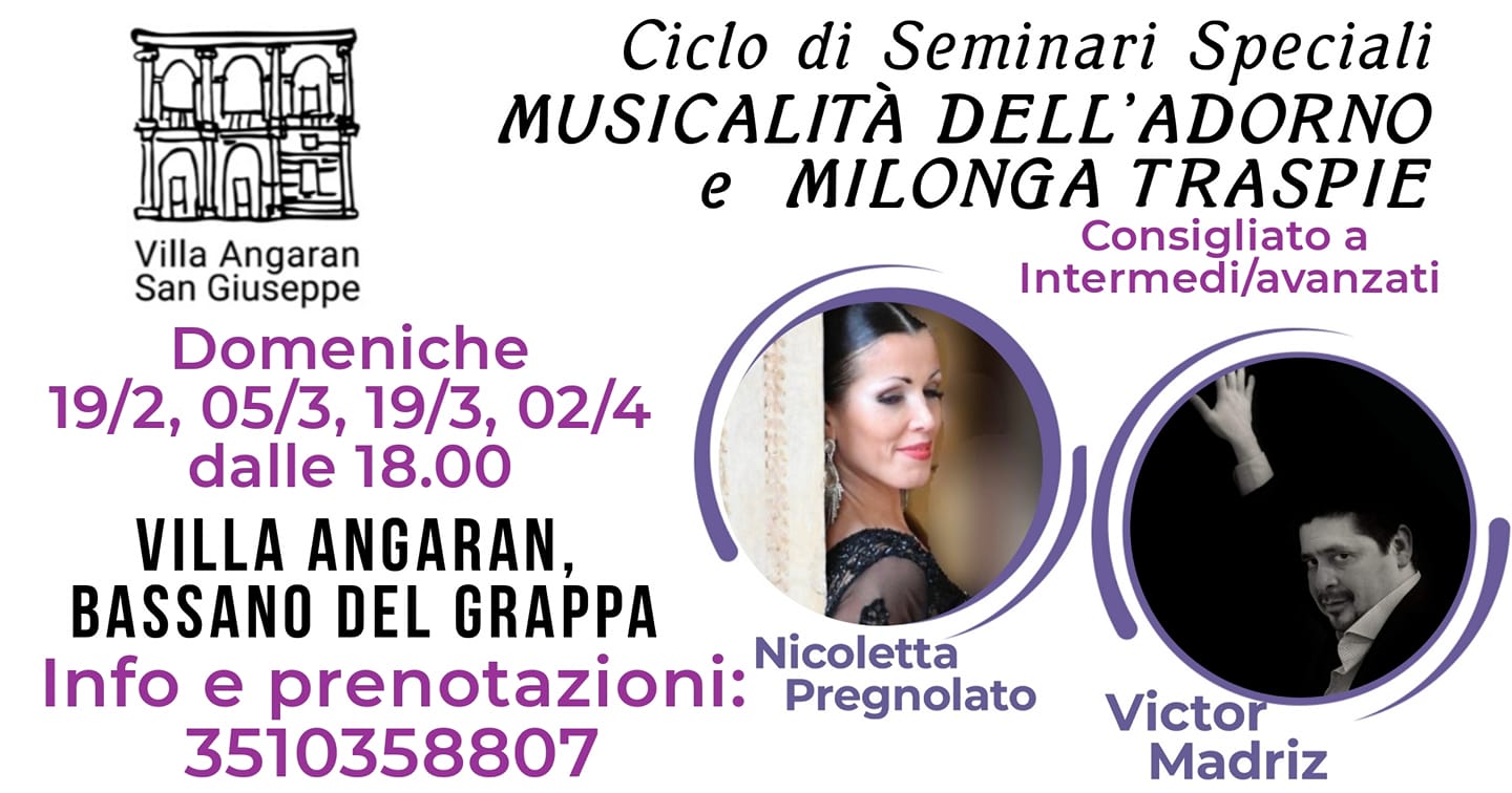 SEMINARI SPECIALE TANGO e MILONGA