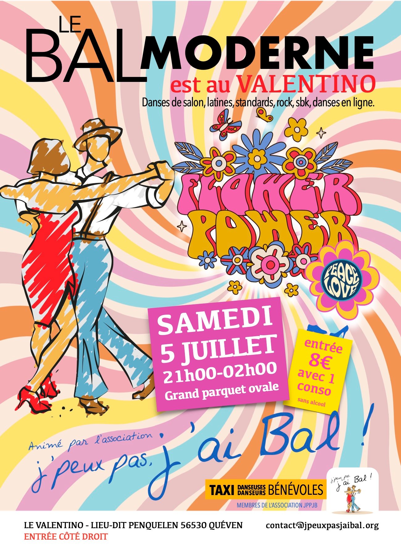 Bal Moderne au Valentino, soirée Flower power ☮️